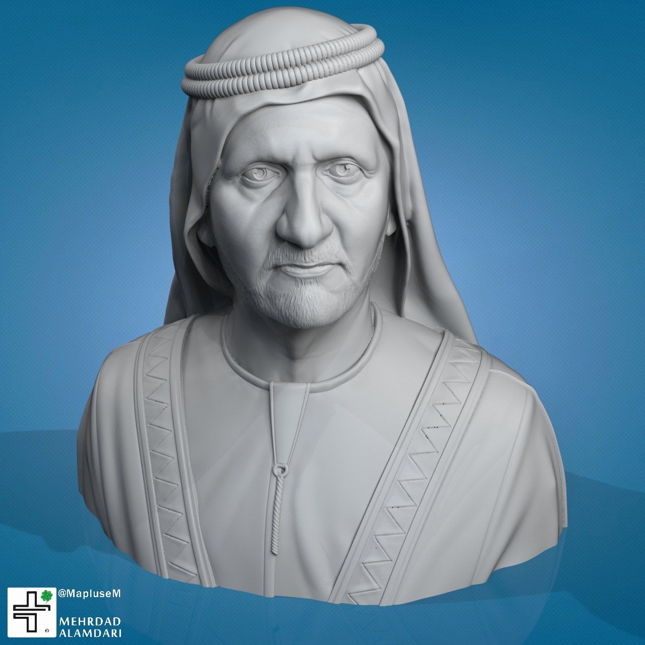 Sheikh Rashed Symbol Descargar archivo Sheikh_Mohammed_bin_Rashed • Objeto para impresión 3D ...