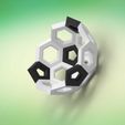 Truncated-Icosahedron_Half.114.jpg Truncated Icosahedron, Icosahedron, Football, Soccer Ball, Decoration