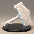 1.jpg God of War Thor's Hammer Digital STL/3MF 3D Printing File for Cosplay LED COMPATIBLE