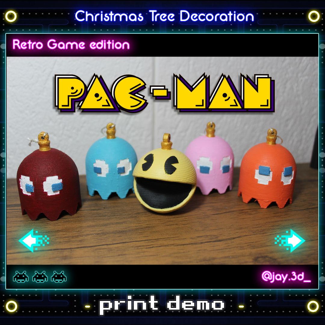 Print demo 2 Ready.jpg STL-Datei Christmas tree decoration (retro game edition) herunterladen • 3D-druckbares Modell, jayceedante