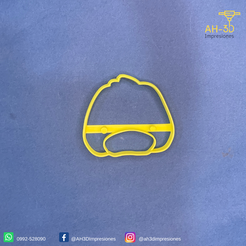 Cara-Pato-7.5-cm-v1.png STL file Duck face Cookie cutter・3D printer model to download