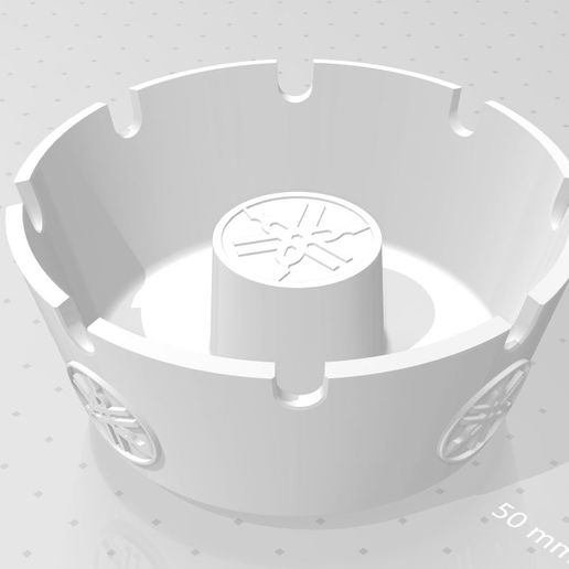 ASHTRAY POSACENERE YAMAHA ROUND 2.0 3D model