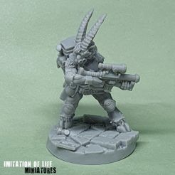 Cobra_Viscouss_Print_02.jpg Fichier 3D Cobra Viscouss, Goatman Mercenary・Design pour impression 3D à télécharger