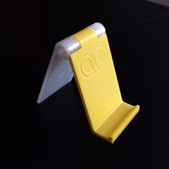 IMG_5693.JPG STL file Three parts foldable stand for mobile phone・3D printable model to download