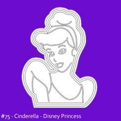 snezana.png STL-Datei Disney Prinzessin Cinderella - Ausstechform・3D-Druck-Idee zum Herunterladen