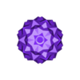 IcosahedronSixCompound_shell_noose.stl Glowing bauble (Christmas ornament)