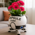 233.png Capsule Corp ship Planter - Dragonball