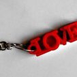 LOVE shaped usb flash drive case with keychain