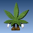 4.jpg Cannabis Leaf Character / Ganja Man