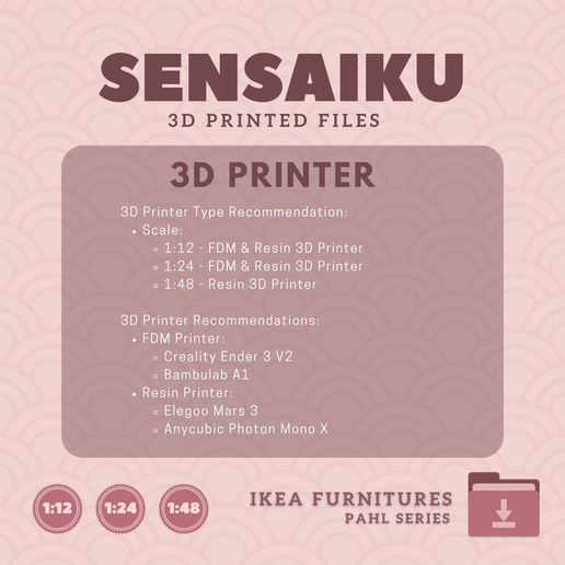 01.-PAHL-Desk-8.png Miniature Replica 01. PAHL Desk for Miniature Dollhouse - IKEA - 3D Print Instant Download