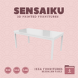 03.-EKEDALEN-Extendable-Table.png Miniature Replica EKEDALEN Extendable Table for Miniature Dollhouse - IKEA (1:12,24,48) - 3D Print Instant Download