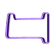 1 numero 8cm.stl Cookie Silhouette Cutter in 8cm NRO 1