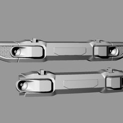 222222.jpg Fichier STL gratuit AXIAL SCX10 3 III FRONT BUMPER JEEP WRANGLER JL・Objet à télécharger et à imprimer en 3D