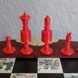 JQA_red_all.jpg Barleycorn Chess Set Inspired by John Quincy Adams' ca.1825 Chess Set