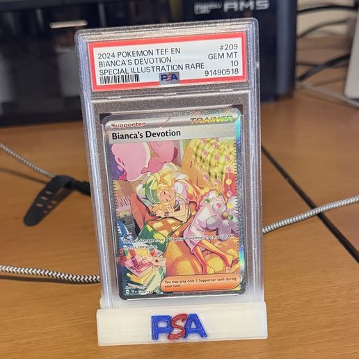 psa graded card stand Graded Pokemon Card - Roaring Moon ex 090/066 main image 0