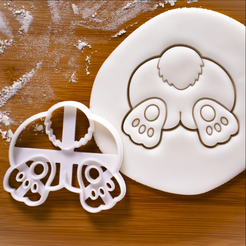 bunny-butt.png Easter Bunny Butt COOKIE CUTTERS 3 INCH
