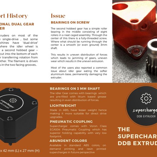 Supercharger DDB Extruder 3D model