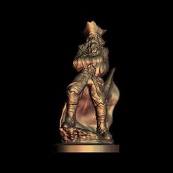 19.jpg Free STL file Amazing pirate bust sculpture・3D printer design to download