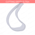 Banana~7.5in-cookiecutter-only2.png Banana Cookie Cutter 7.5in / 19.1cm