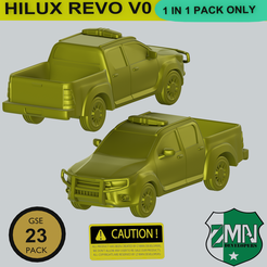 HH.png 3D-Datei HILUX REVO (V0) 1 IN 1・3D-druckbares Modell zum herunterladen