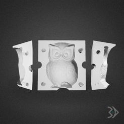 OWL-MOLD-VISUAL-cults.jpg STL-Datei OWL CANDLE MOLD・3D-Druck-Idee zum Herunterladen
