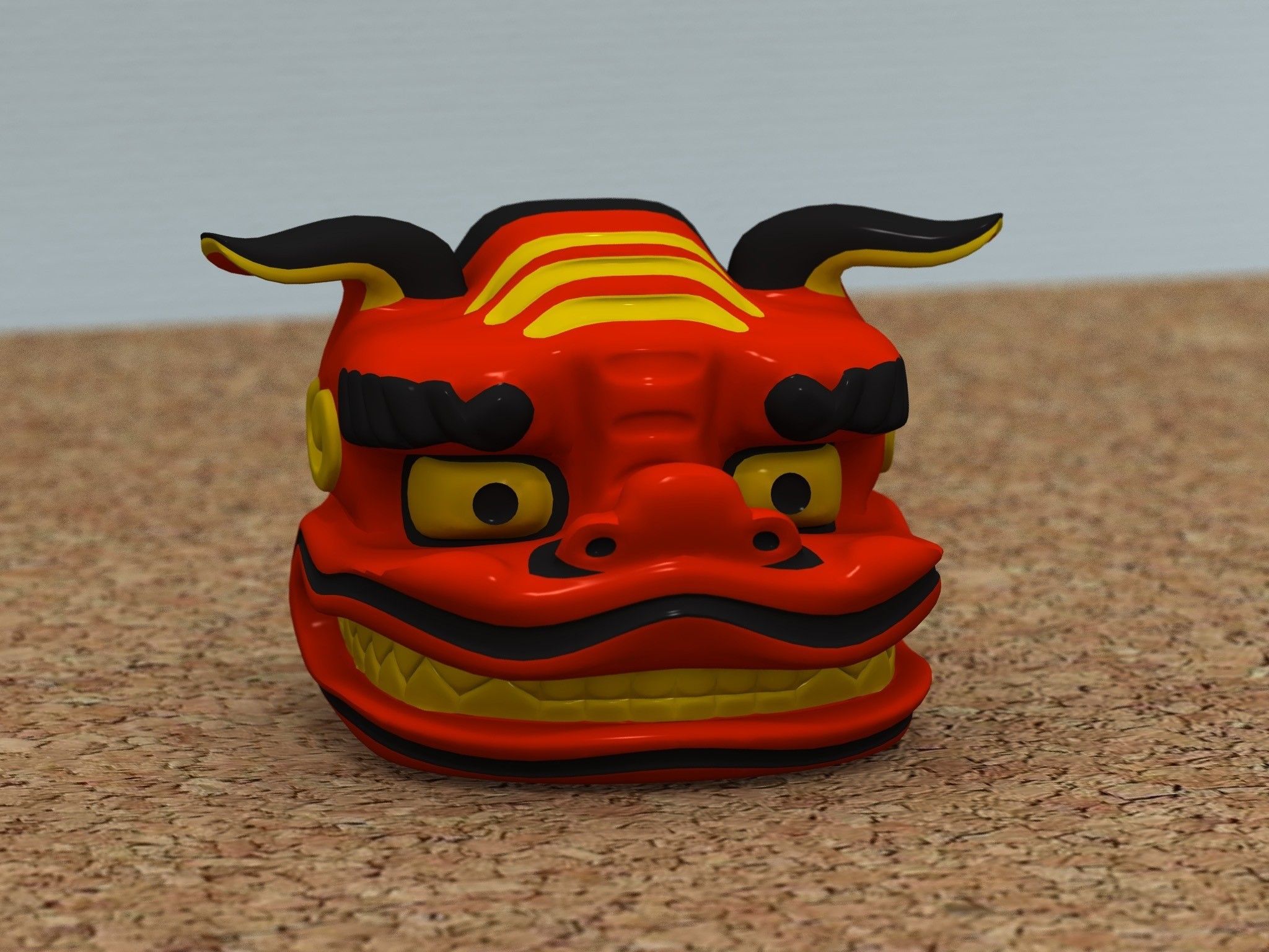 Download file Shishigashira -Lion Headgear- [COLOR] • 3D printer model ...