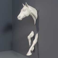 Untitled-1.png Fichier 3D SUPPORT MURAL POUR CHEVAUX・Modèle à télécharger et à imprimer en 3D