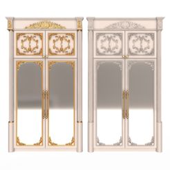 Classic-Wardrobe-Furniture-Xudayar-02-1.jpg 3D file Classic Wardrobe Furniture Xudayar 02・Model to download and 3D print
