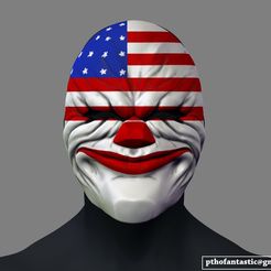 payday_mask_001.jpg Archivo 3D Payday 2 the Heist Dallas Game Mask Cosplay Halloween STL File for 3D Printing・Modelo imprimible en 3D para descargar