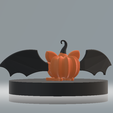 2.png Modèle imprimable 3D de la chauve-souris et de la citrouille d'Halloween
