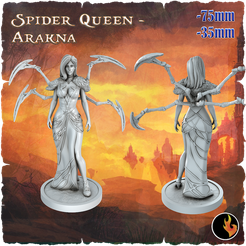 Arakna_original.png 3D file Arakna - Dark Fantasy Minis・3D print object to download