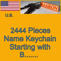 headerB.jpg US NAMES KEYCHAINS STARTING WITH B