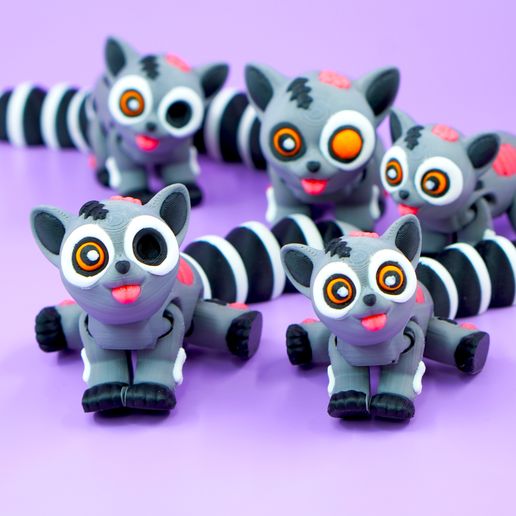 FLEXI TINY ZOMBIE LEMUR