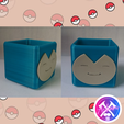 Snorlax.png Set 11 Pokemon Kare Tencere