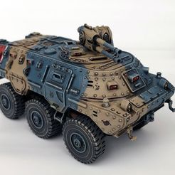 Minotaur_Front_Light.jpg 3D-Datei Minotaur Schützenpanzer auf Rädern kostenlos・3D-druckbares Design zum herunterladen