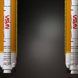 12.jpg Artemis 1 The Space Launch System (SLS): NASA’s Moon Rocket take off (lamp) and pedestal File STL-OBJ for 3D Printer
