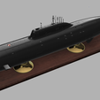 Akula_200_3d.png Sous-marin Akula Project 971 Shchuka-B modèle statique à l'échelle 1/200