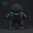 Robot Holder_Amazon Echo Dot_72dpi.jpg STL file Bot Plus One - Amazon Echo Dot (4th Gen) Version・3D printable model to download