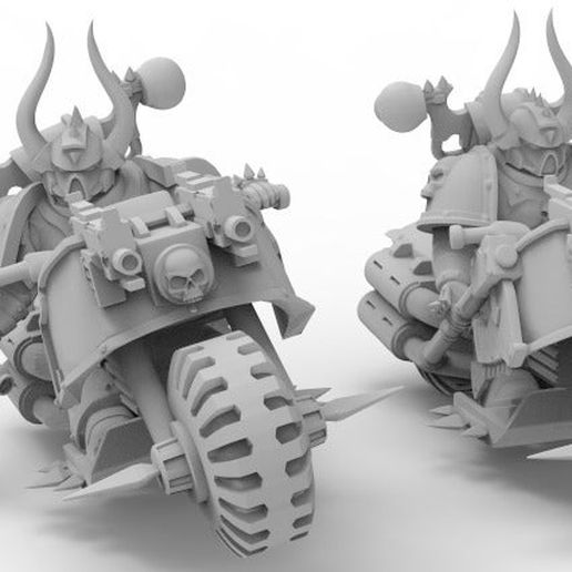 Chaos biker 3D model