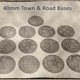 01.jpg 40mm Town & Road Bases for Dungeons & Dragons and other Tabletop Games
