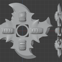 SURIKEN-MULTI-NAVAJA-COSPLAY.png Free STL file suriken multi-navaja cosplay concept・Design to download and 3D print