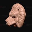 z2.jpg Squid Game Mask - Vip Lion Mask 3D print model