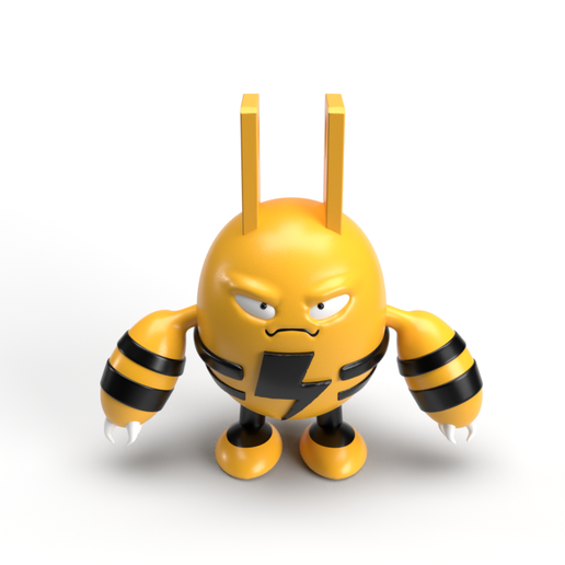 Download OBJ file EleKid Sculpt- Pokemon • 3D printer model ・ Cults
