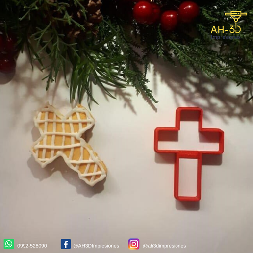 Cross Cookie Cutter - 3D model önizlemesi