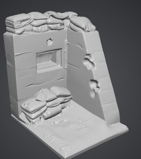 Bunker for diorama