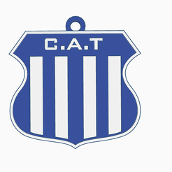 1.png STL file Club Atletico Talleres Key Chain・3D print object to download