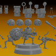 3-auxiliary-multipose-posterboys.png 3D-Datei AUXILIARY SERVOCORES - ASSISTENT DROID SQUAD -IN PARTS- 28mm・3D-Druck-Idee zum Herunterladen