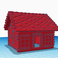 GingerbreadHouseSnakeHide.png Archivo STL gratis Casa de pan de jengibre con piel de serpiente・Modelo imprimible en 3D para descargar
