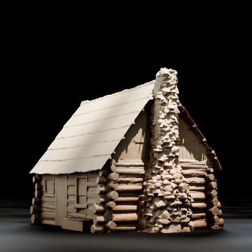 Yosemite Historic Mountaineers Cabin (HO Scale STL)