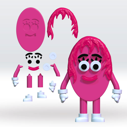Save-the-shapes-female0.png Save the shapes 2 Monster 3D Model STL MultiParts No Support Fanart Pack